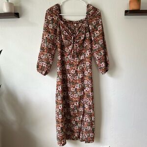 🍂Fall Floral Dress👗